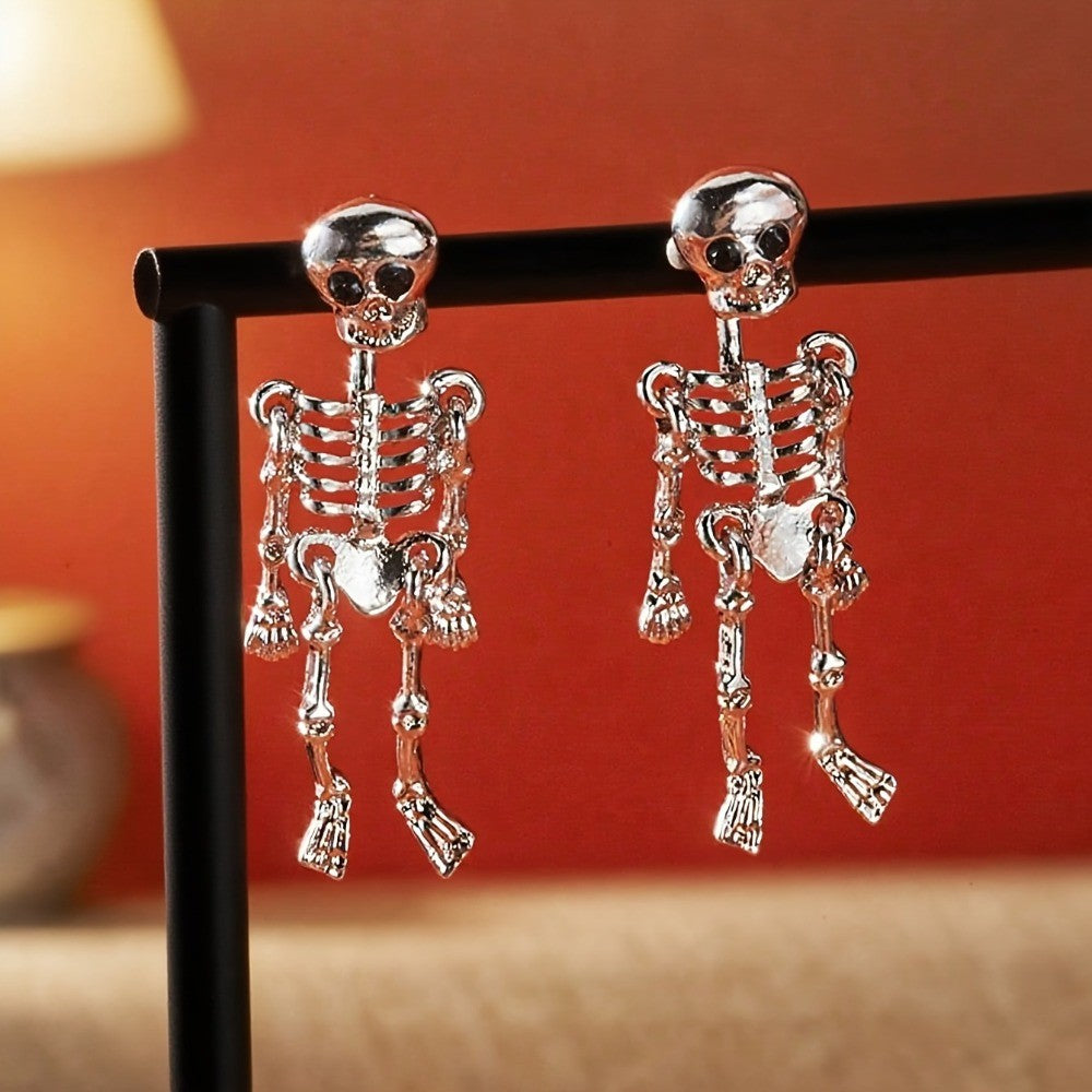 Boho Dangling Skeleton Earrings