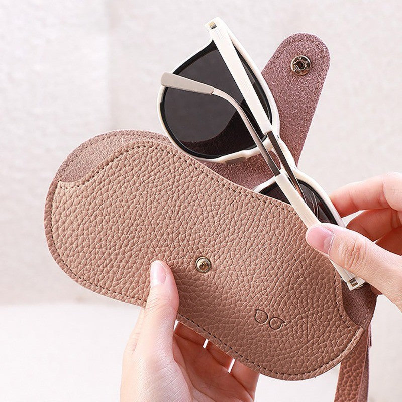 Classy Lychee Texture Eyeglass Case