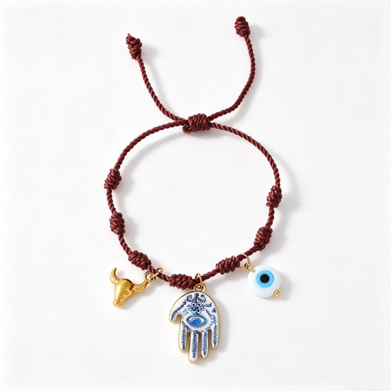 18k Boho Lucky Charm Bracelet