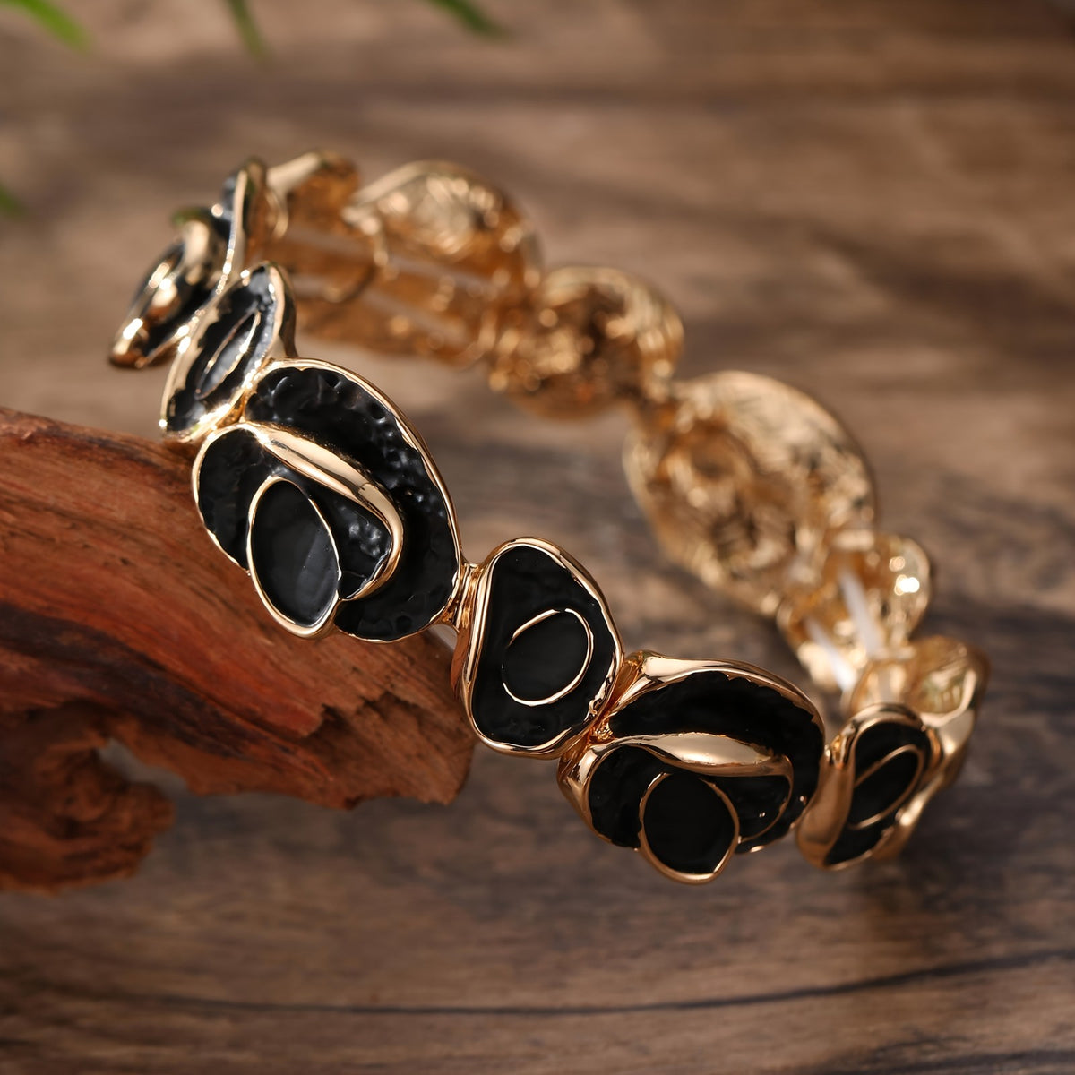 Boho Vintage Geometric Flower Bracelet