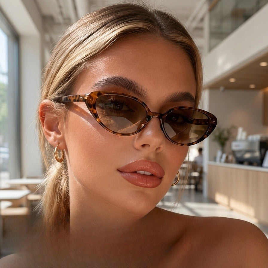 Classy Leopard Print Cat Eye Sunglasses