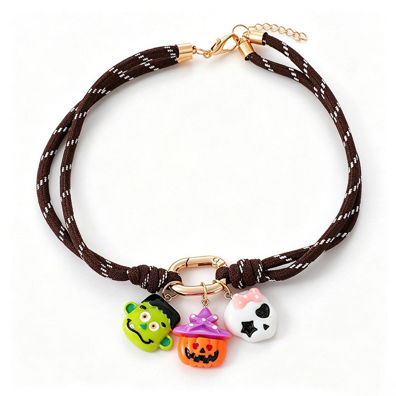 Gothic Halloween Charm Layered Necklace