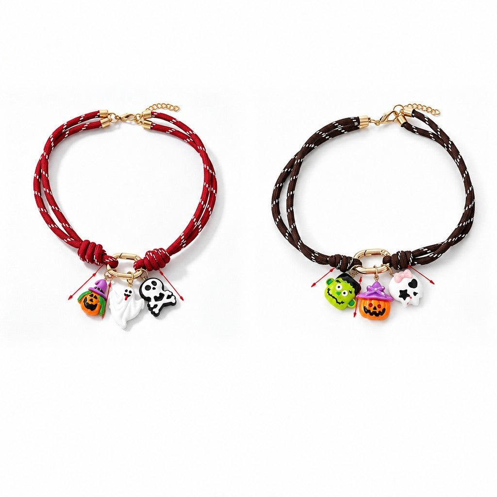 Gothic Halloween Charm Layered Necklace