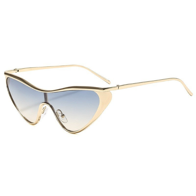 Classy Gold Cat Eye Sunglasses