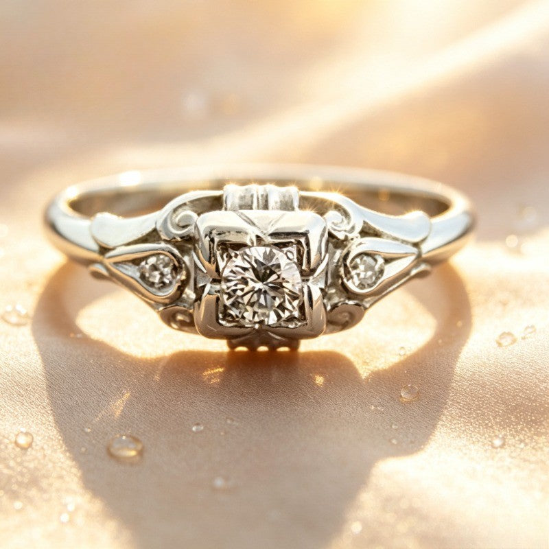 Classy Square Zircon Ring