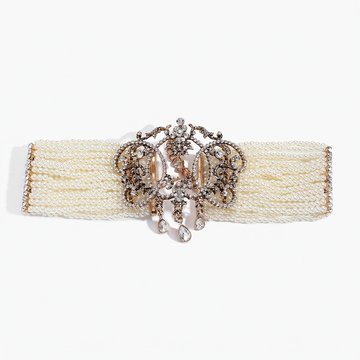 Vintage Filigree Multi-Strand Bib Necklace