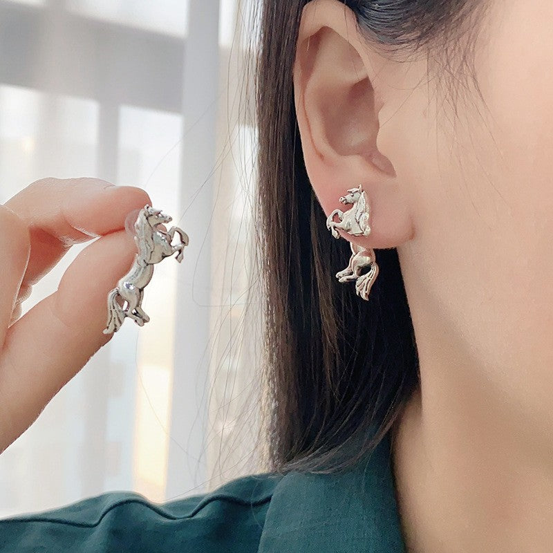 Classy Vintage Horse Earrings
