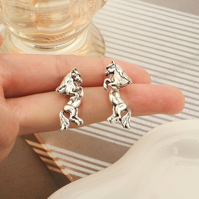 Classy Vintage Horse Earrings
