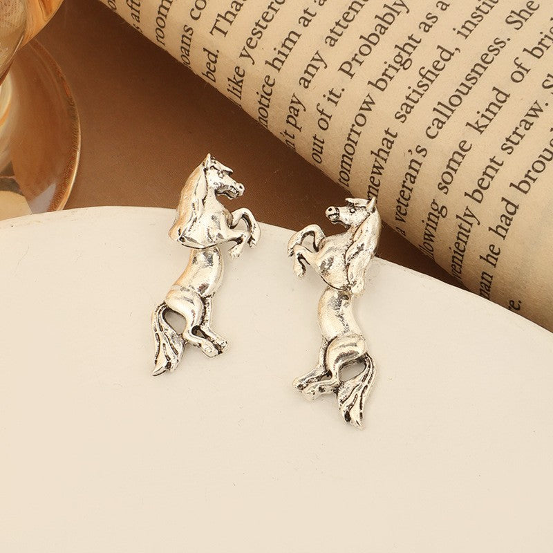 Classy Vintage Horse Earrings