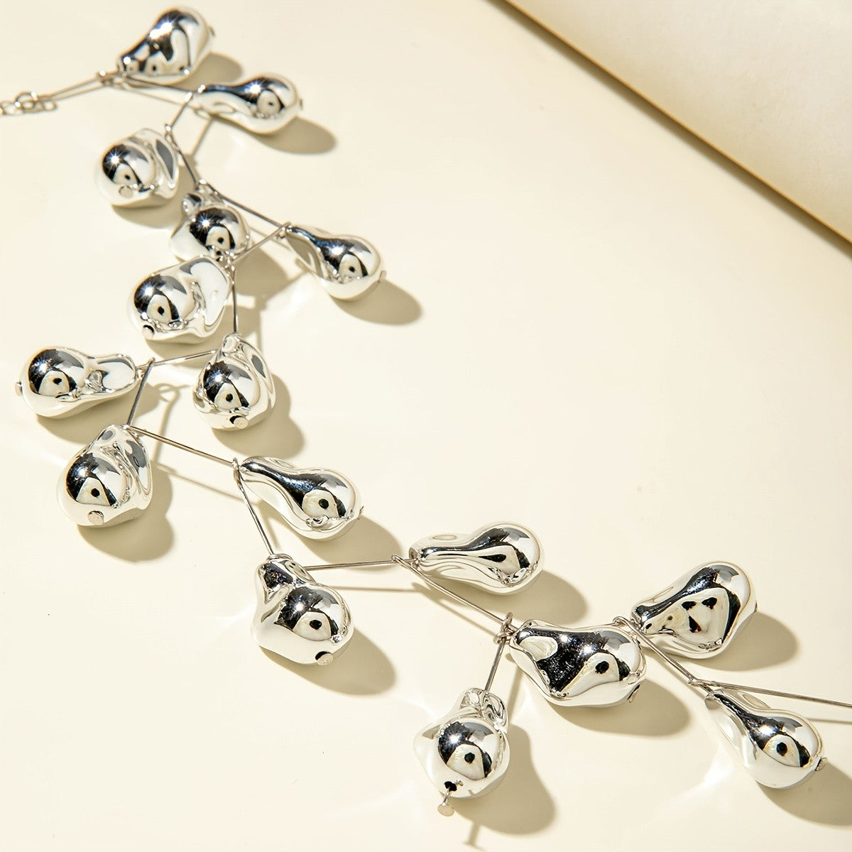 Statement Glossy Water Droplet Necklace