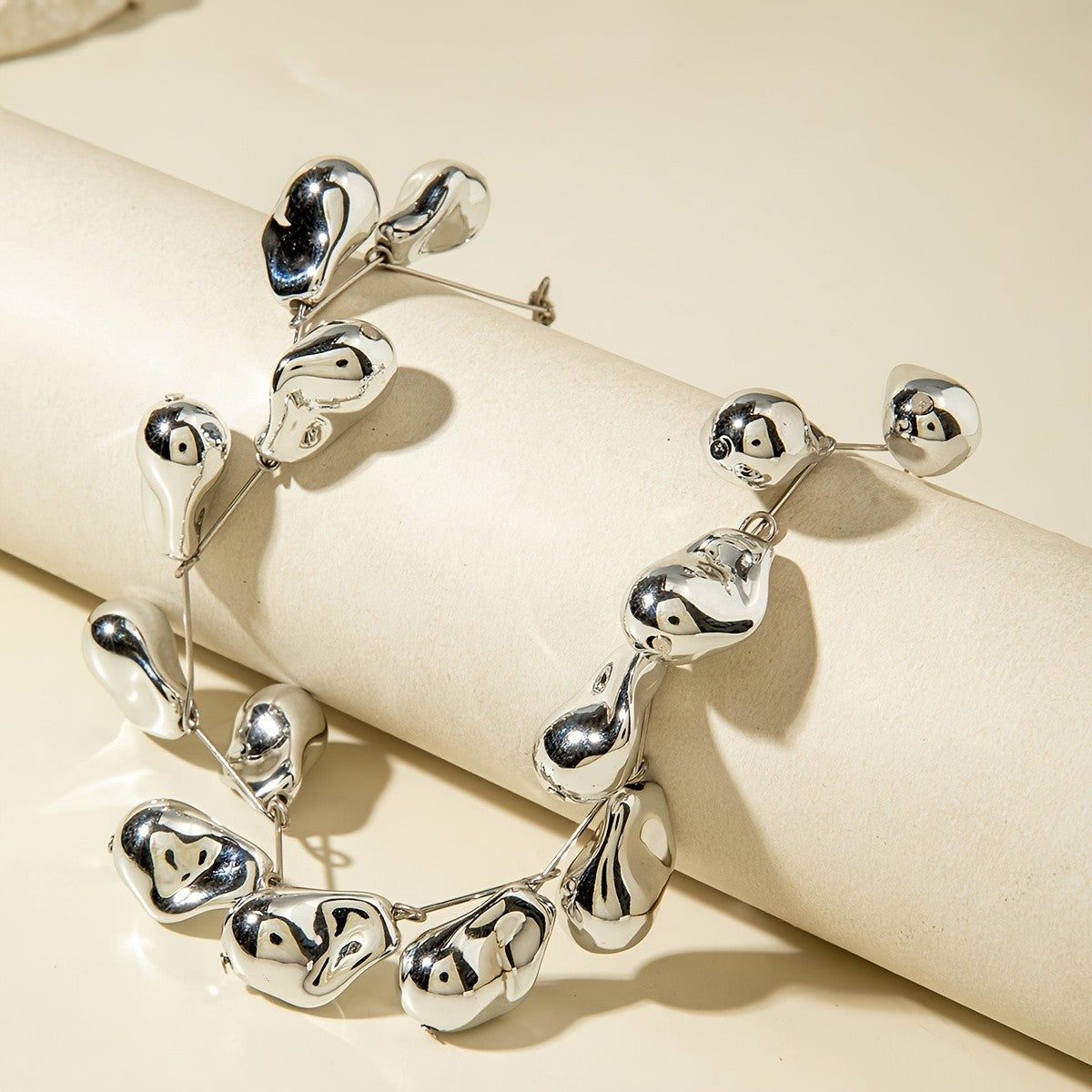 Statement Glossy Water Droplet Necklace
