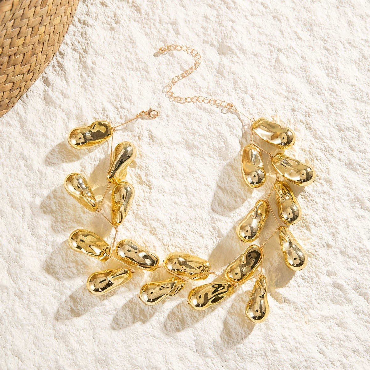 Statement Glossy Water Droplet Necklace