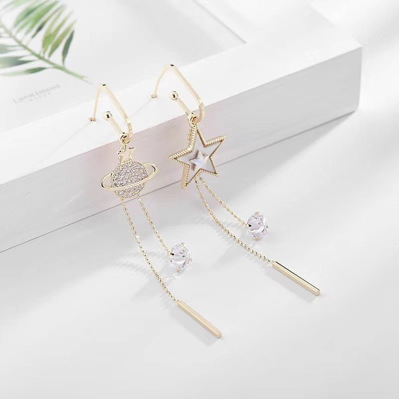 Elegant Planet Star Dangling Earrings