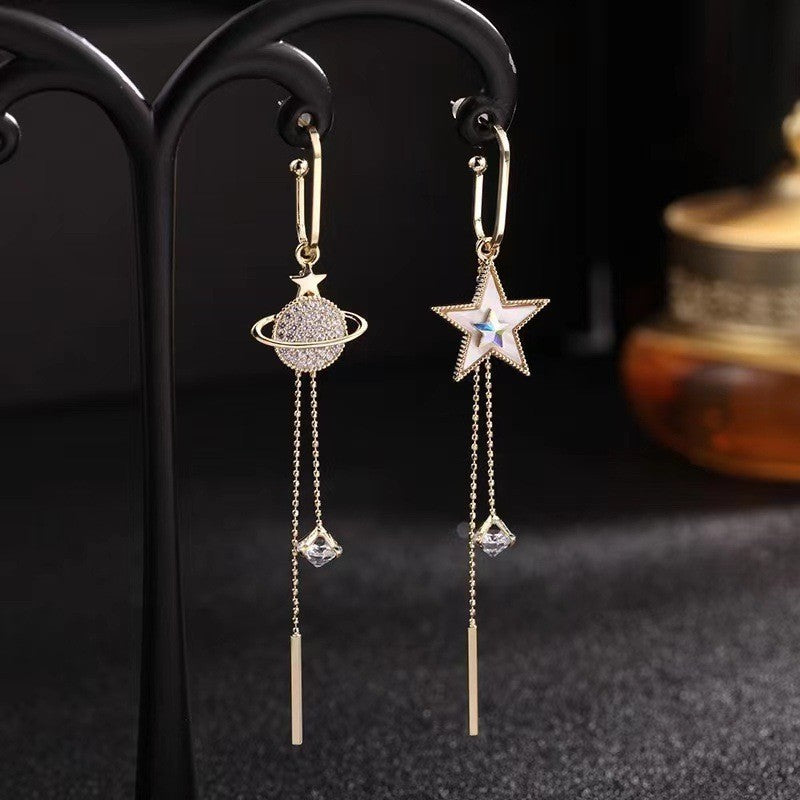 Elegant Planet Star Dangling Earrings