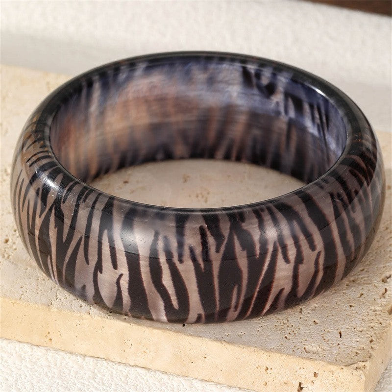 Classy Mixed Animal Print Resin Bangle