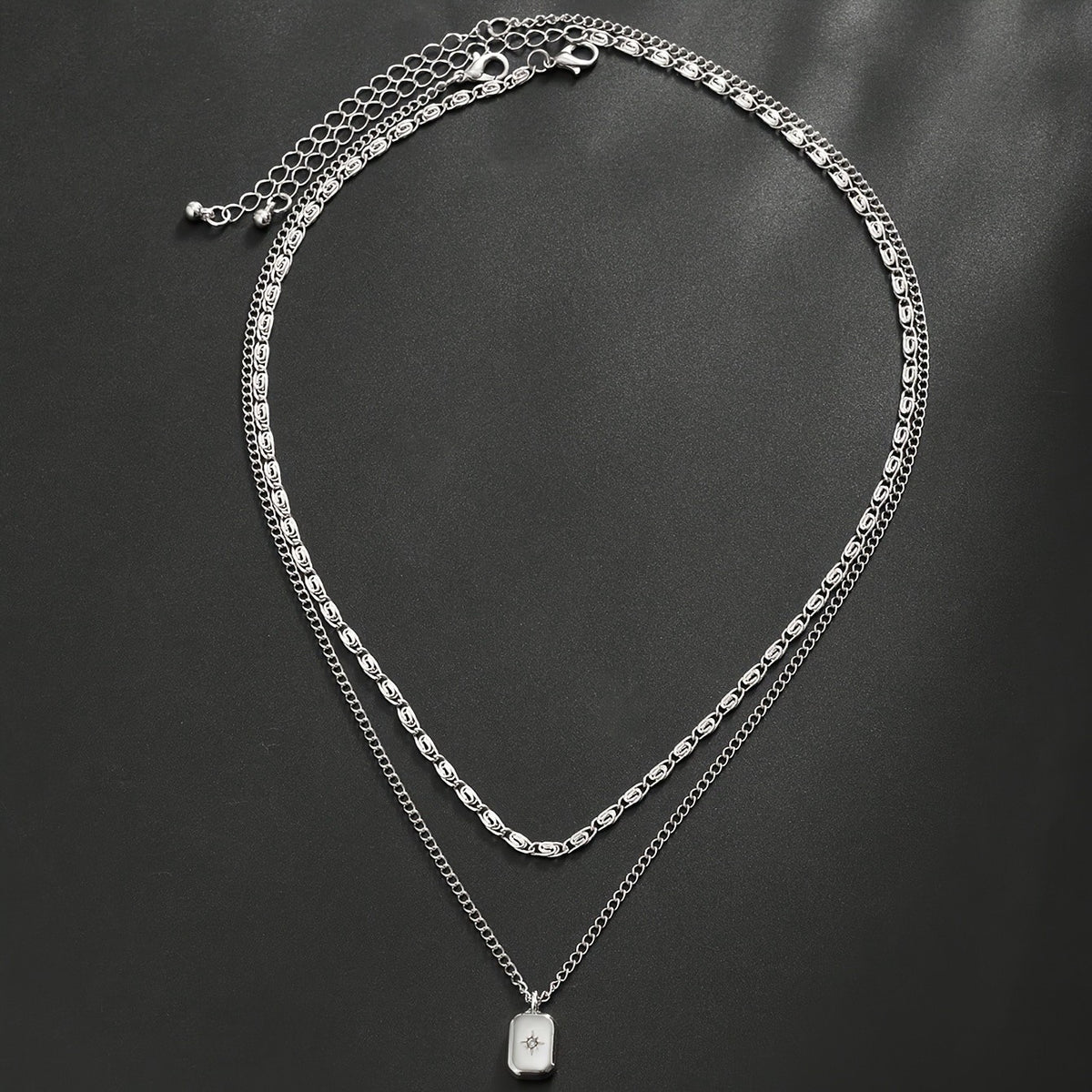 2pc Dainty Layered Chain Necklace Set