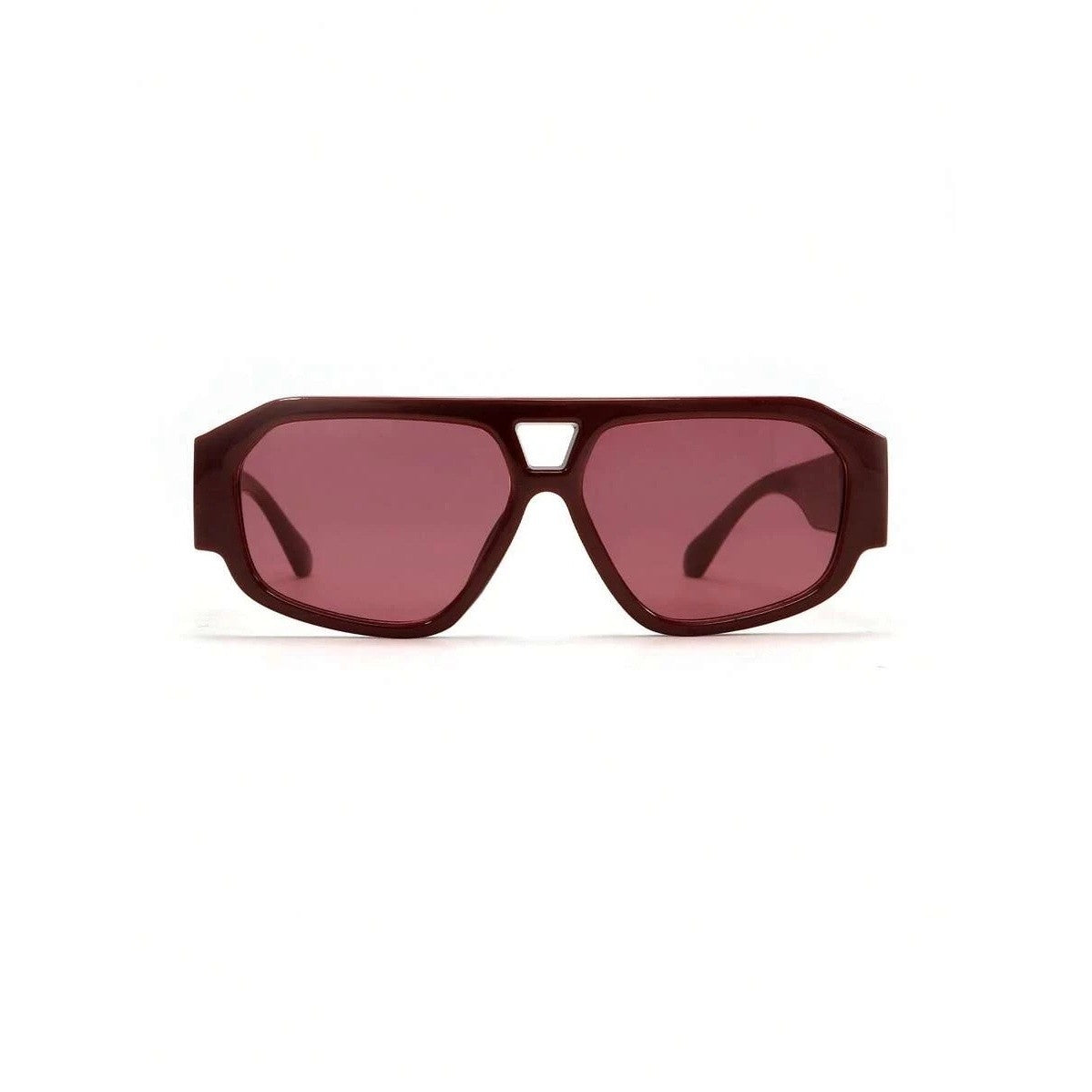 Classy Burgundy Oversized Sunglasses