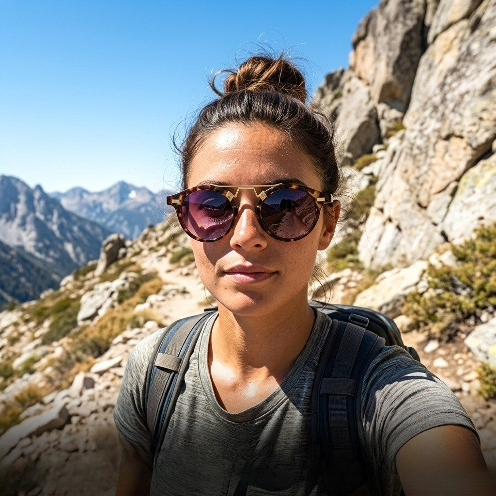 Retro Tortoise Round Sunglasses