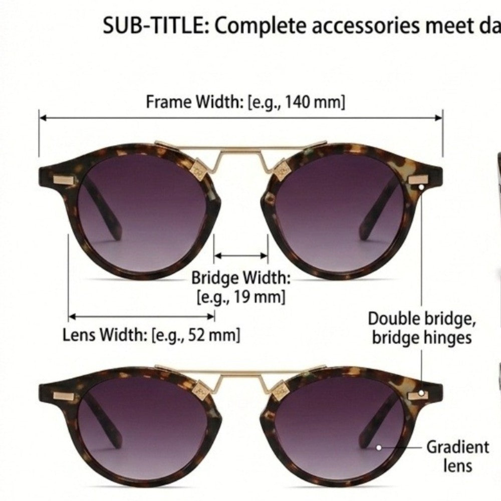 Retro Tortoise Round Sunglasses