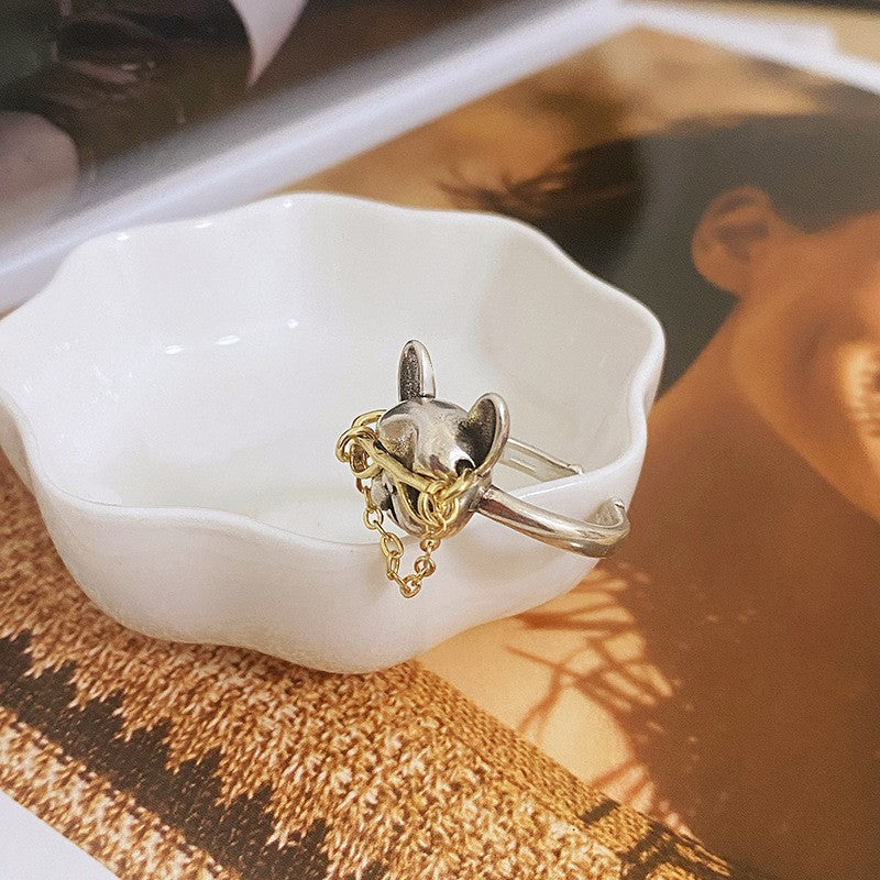 Classy French Bulldog Adjustable Ring