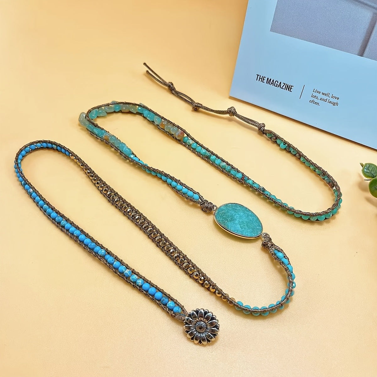 Boho Multi-Layer Natural Stone Wrap Bracelet