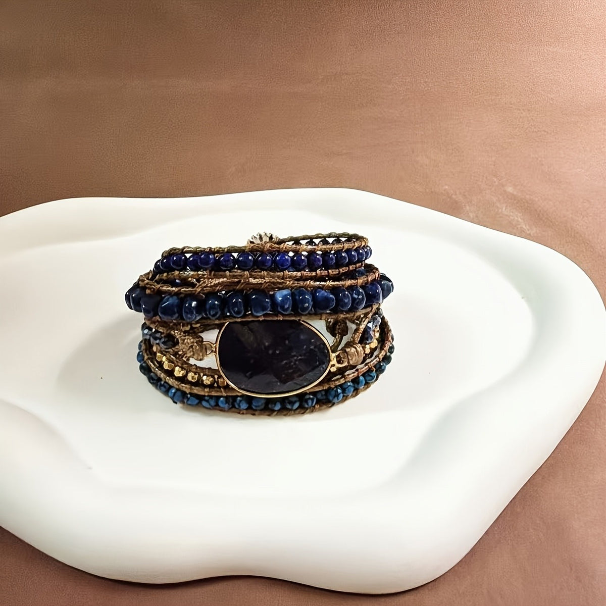 Boho Multi-Layer Natural Stone Wrap Bracelet