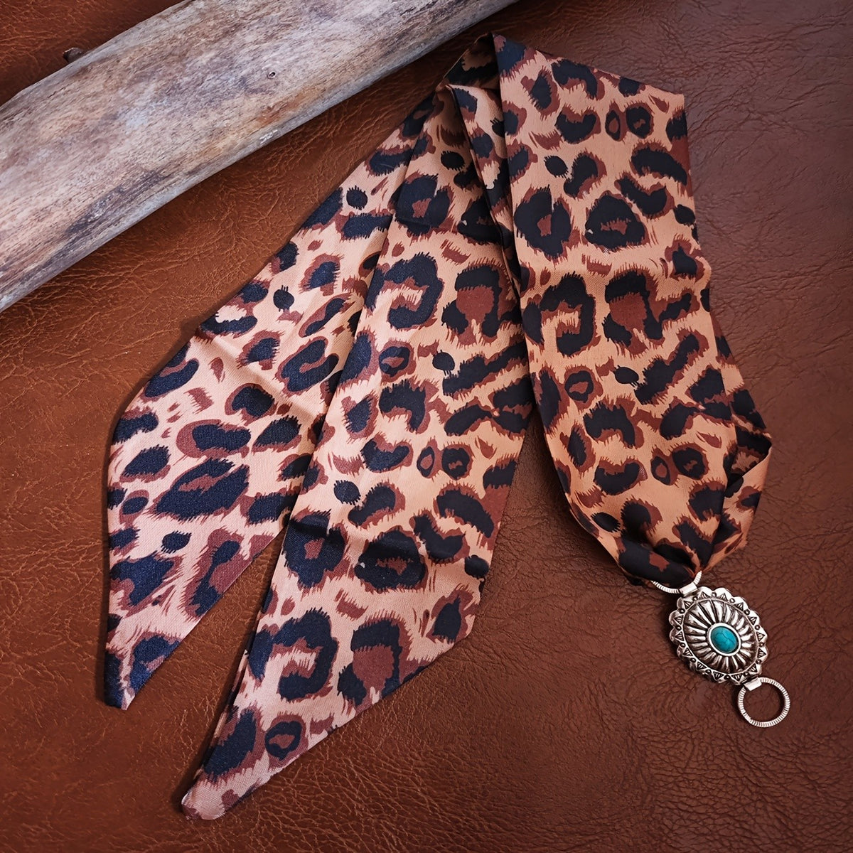 Vintage Bandana Print Scarf Choker Necklace