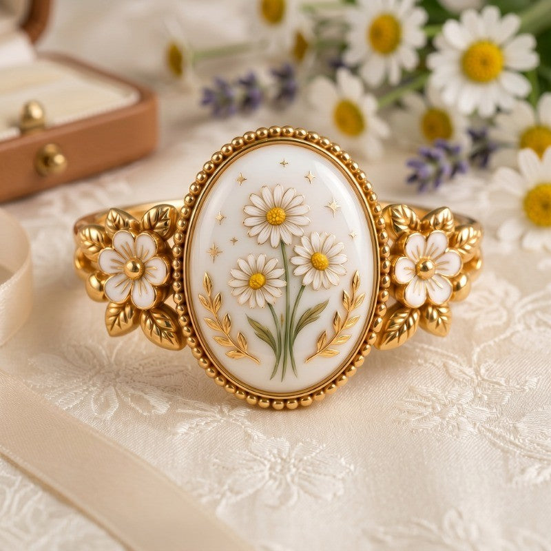 Romantic Floral Daisy Ring