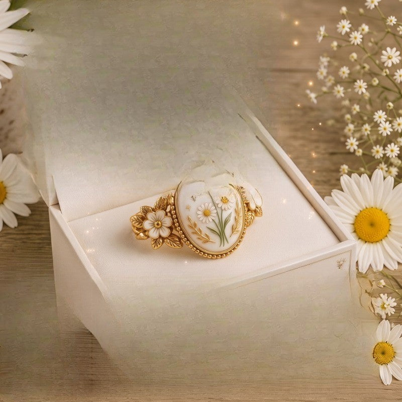 Romantic Floral Daisy Ring