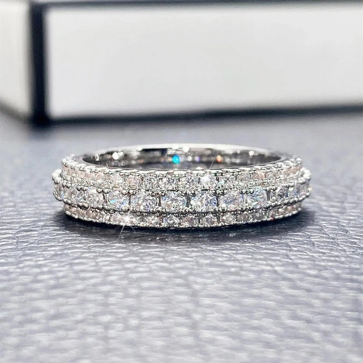 Classy Pave Zircon Statement Ring
