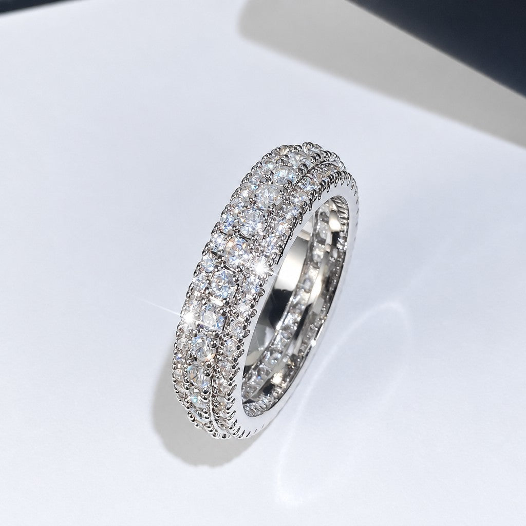 Classy Pave Zircon Statement Ring