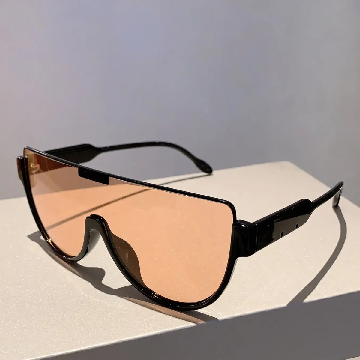 Elegant Oversized Shield Sunglasses