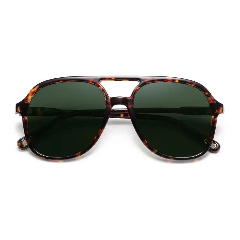 Classy Tortoise Aviator Sunglasses