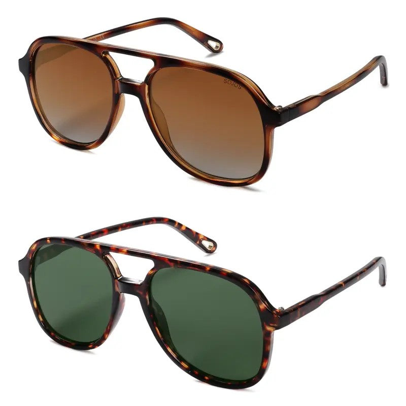 Classy Tortoise Aviator Sunglasses