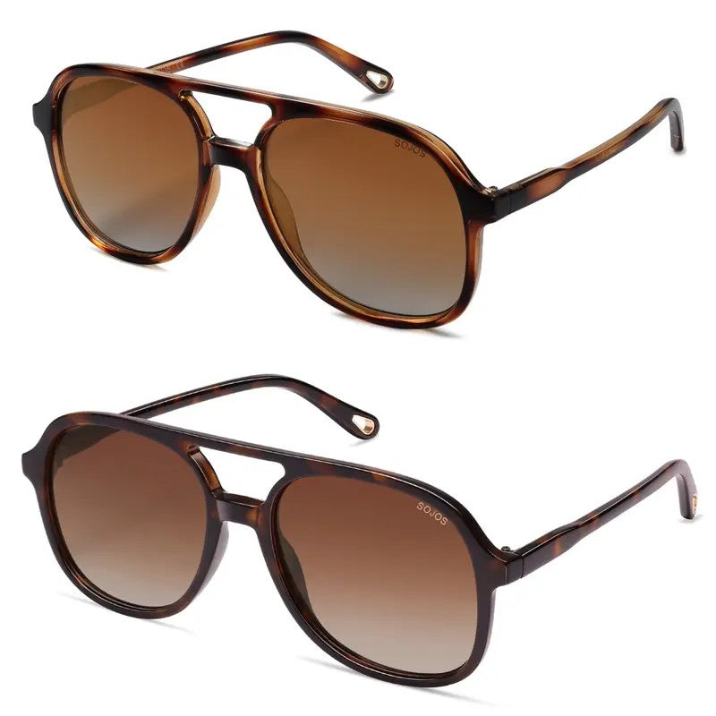 Classy Tortoise Aviator Sunglasses