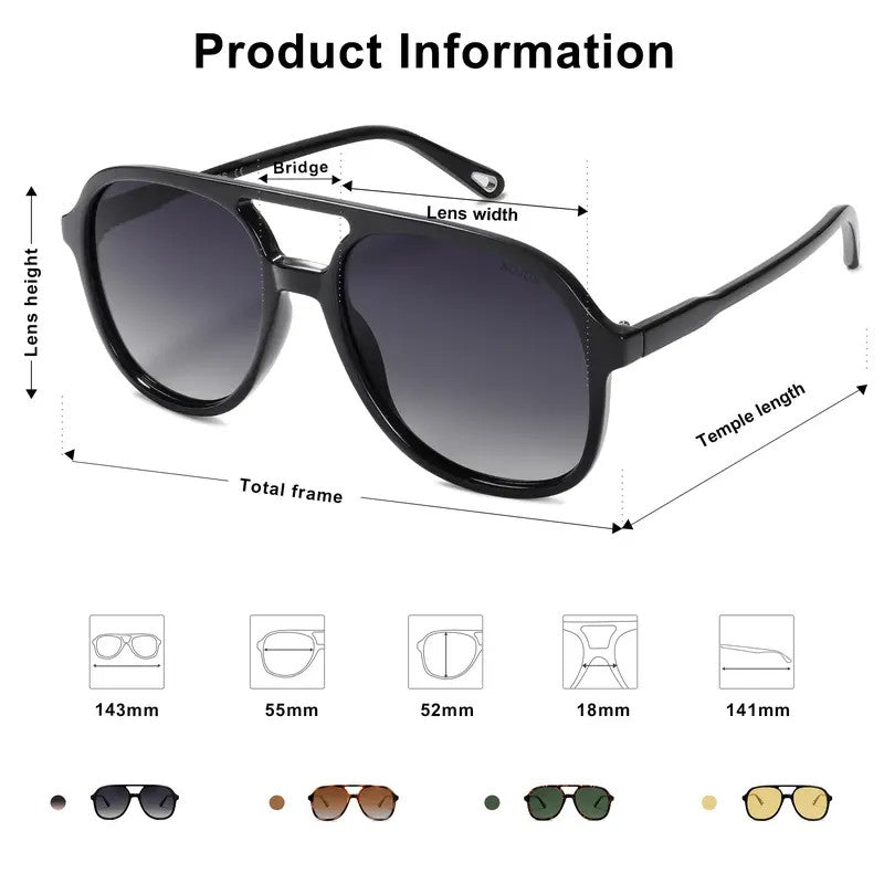 Classy Tortoise Aviator Sunglasses