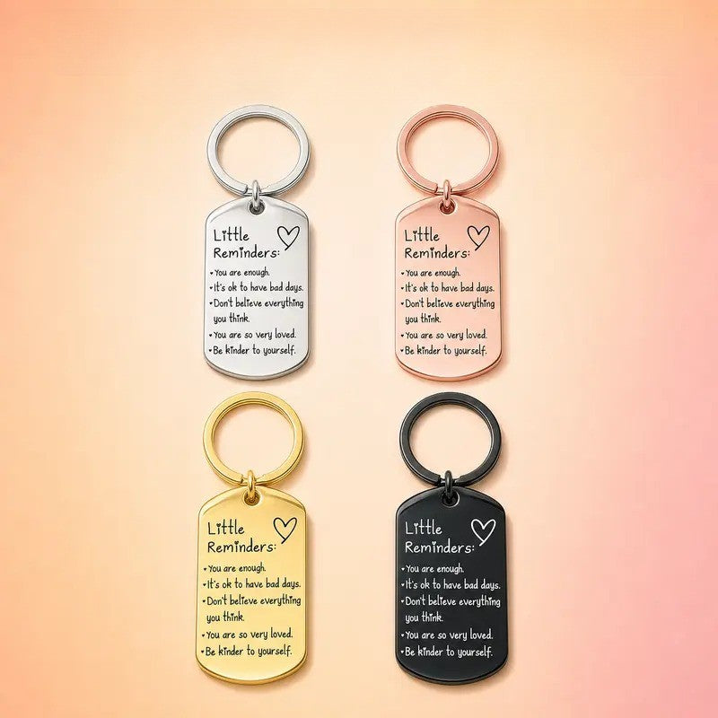Classy Affirmation Tag Keychain