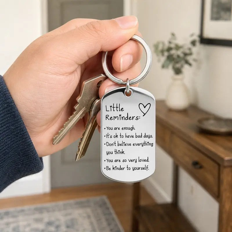 Classy Affirmation Tag Keychain