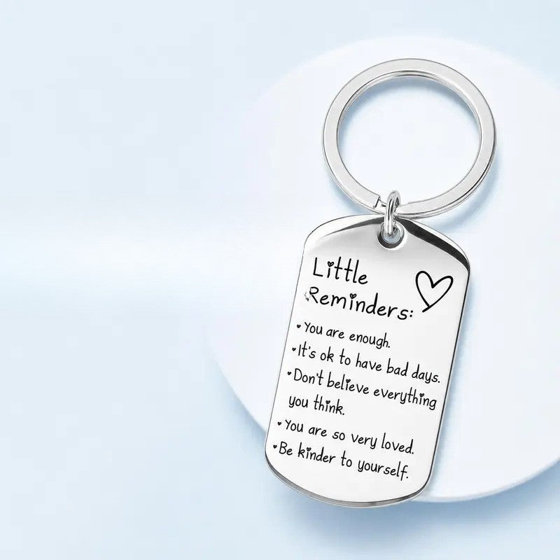 Classy Affirmation Tag Keychain