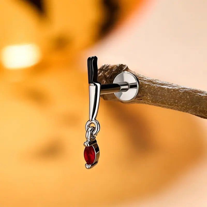 Dainty Sword Dagger Stud Earring