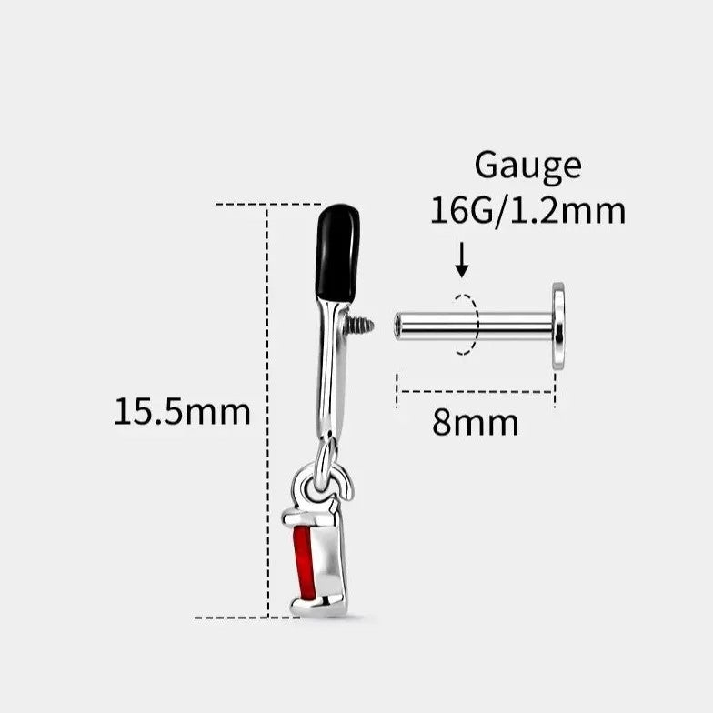 Dainty Sword Dagger Stud Earring