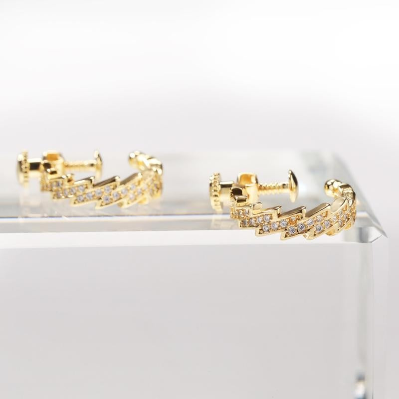 Dainty Lightning Bolt Stud Earrings