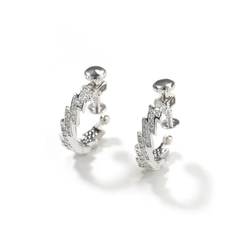 Dainty Lightning Bolt Stud Earrings