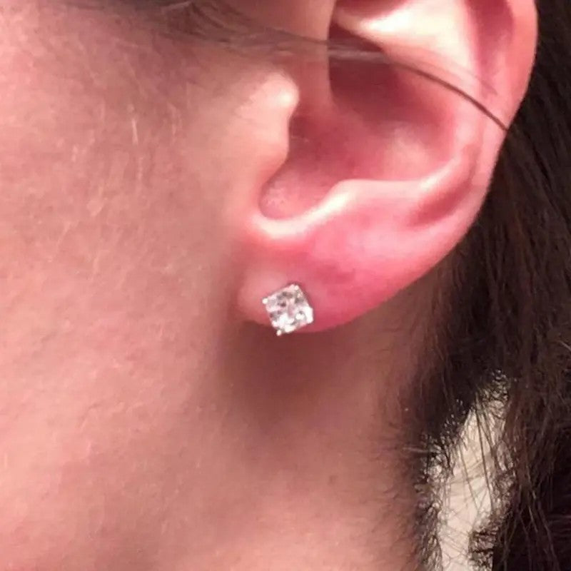 6pc Classy Round & Square Magnetic Earring Set