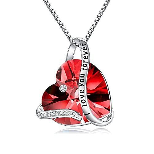 S925 Romantic Green Heart Necklace