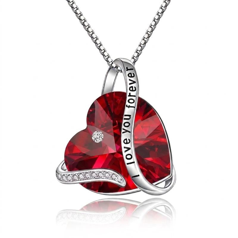 S925 Romantic Green Heart Necklace