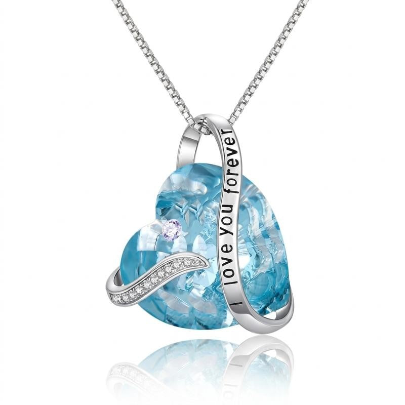 S925 Romantic Green Heart Necklace