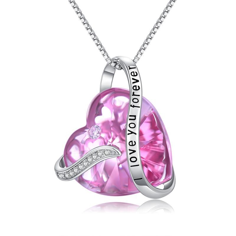S925 Romantic Green Heart Necklace