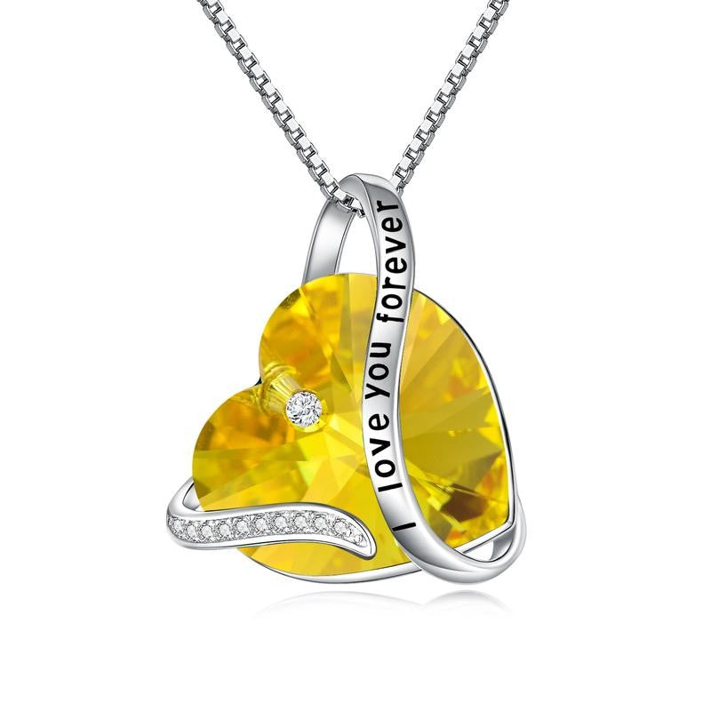 S925 Romantic Green Heart Necklace