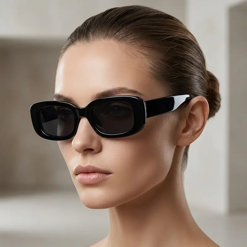 2pc Classy Rectangular Sunglasses Set